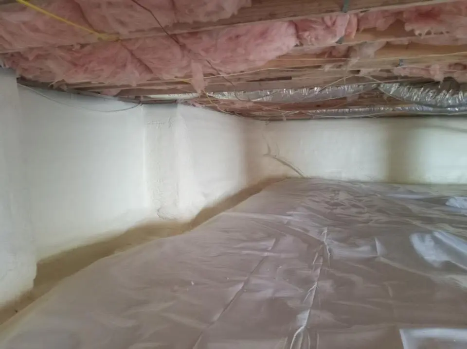 Crawl space encapsulation with closed-cell spray foam for Roof Waterproofing in Buckeye